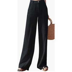 NWT Black High Waist Wide Leg Trousers